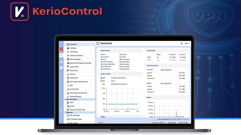 Nová verze GFI KerioControl má trojité integrované VPN